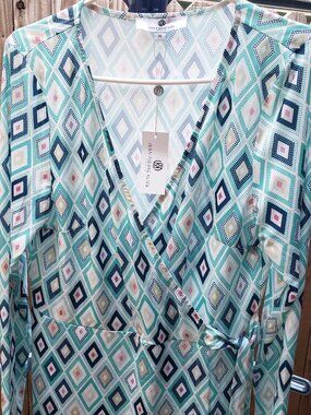 BNWT Jean Pierre Klifa geometric wrap sashay garment (XL)